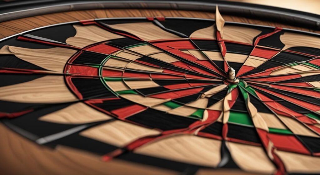traditional dartboard materials